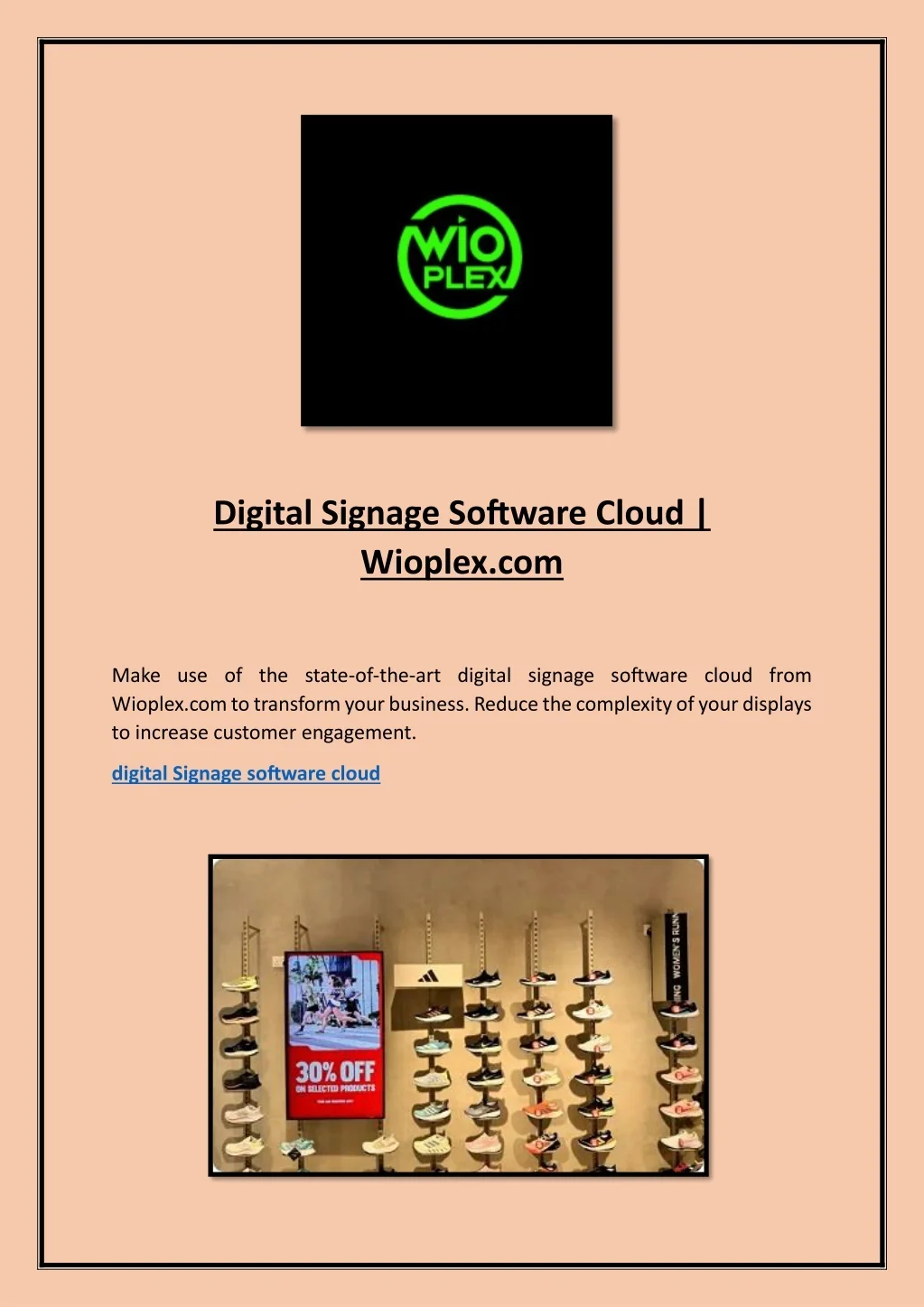 PPT - Cloud Based Digital Signage Software | Wioplex.com PowerPoint ...