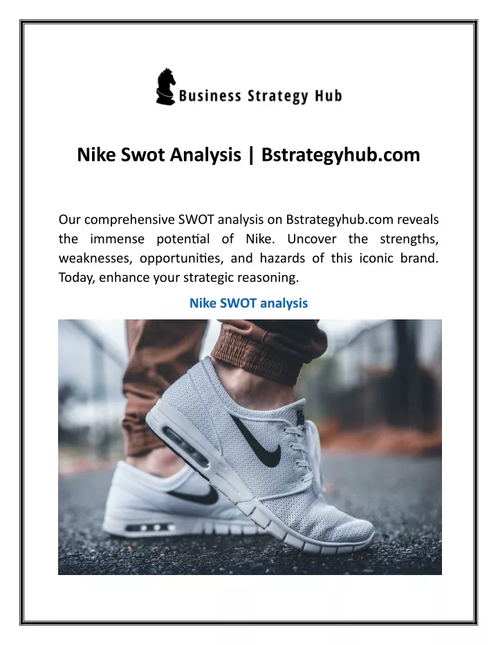 nike swot analysis bstrategyhub com