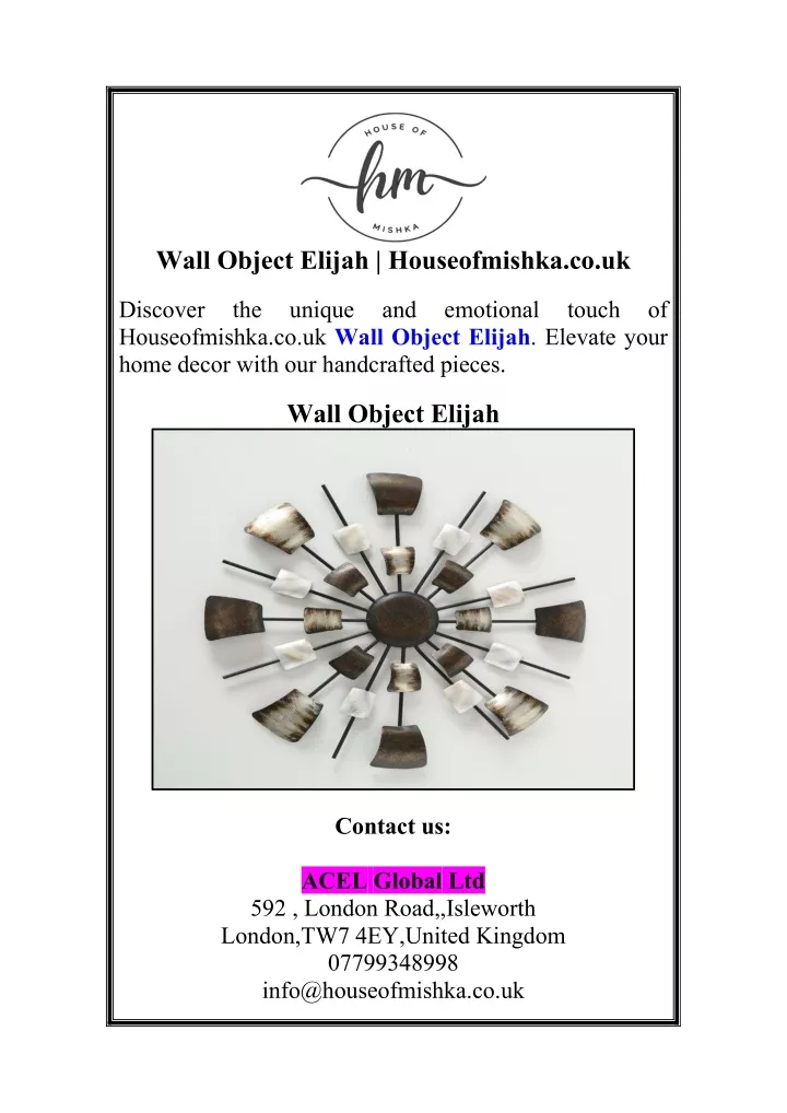 wall object elijah houseofmishka co uk