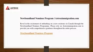 Newfoundland Nominee Program Astroximmigration.com