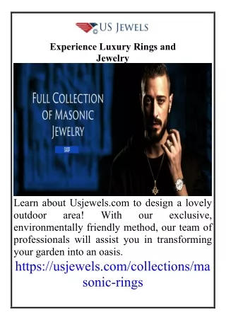 Experience Luxury Rings and Jewelry