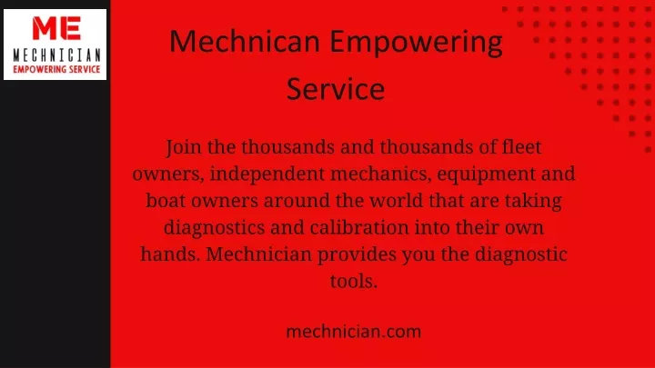 mechnican empowering service