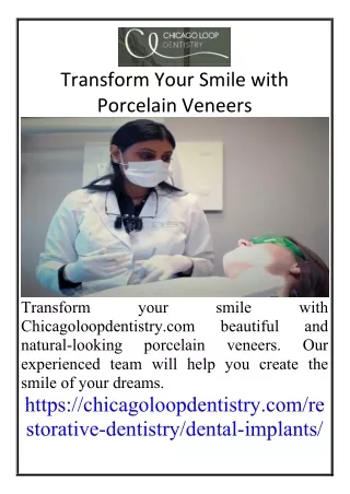 Transform Your Smile with Porcelain Veneers