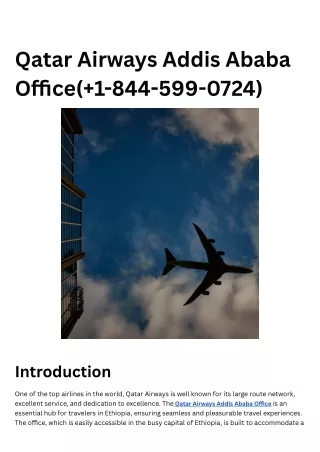 Qatar Airways Addis Ababa Office 2.