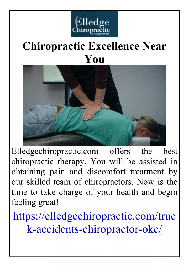 chiropractic excellence near you