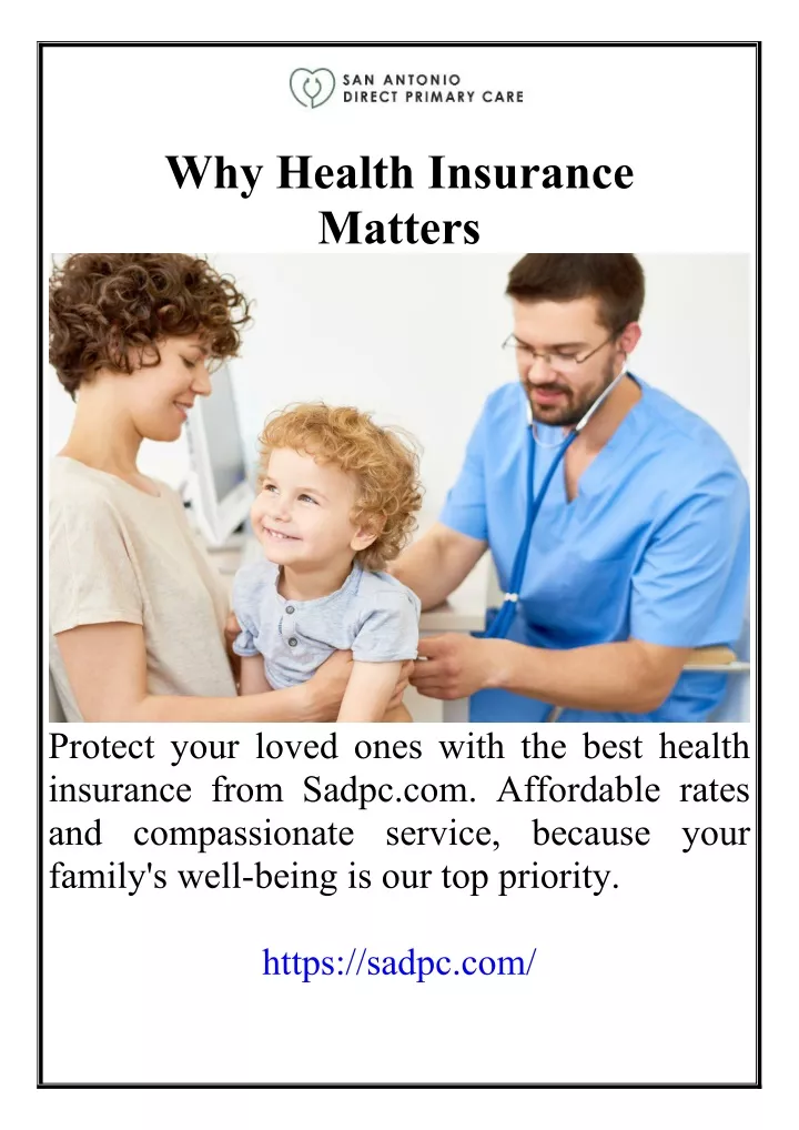 why health insurance matters