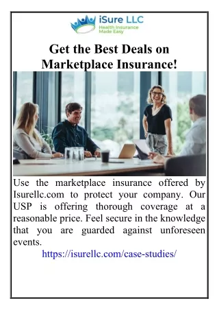 Get the Best Deals on Marketplace Insurance!