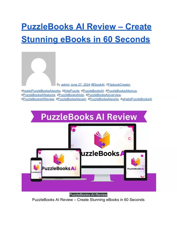 puzzlebooks ai review create stunning ebooks