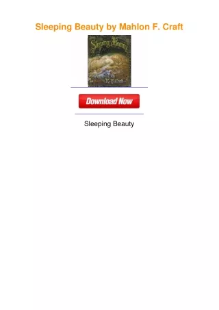 Sleeping Beauty by Mahlon F. Craft