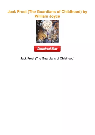 Jack Frost (The Guardians of Childhood) by William Joyce
