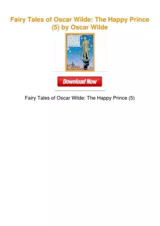 Fairy Tales of Oscar Wilde: The Happy Prince (5) by Oscar Wilde