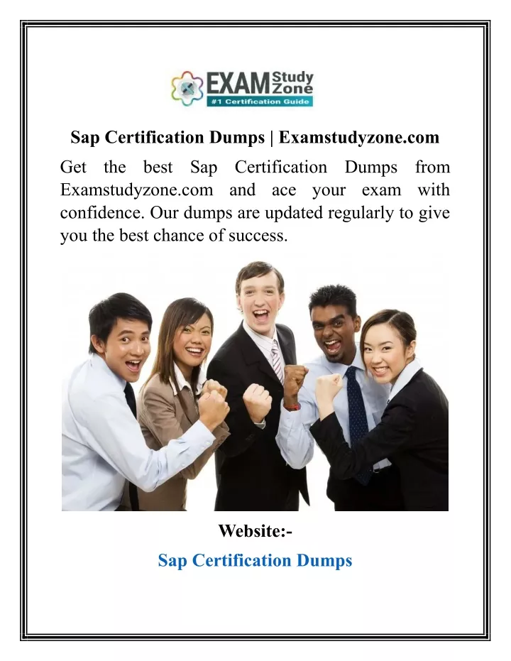 sap certification dumps examstudyzone com