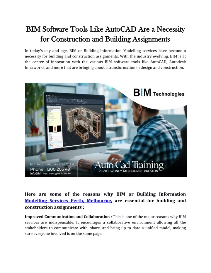 bim software tools like autocad are a necessity