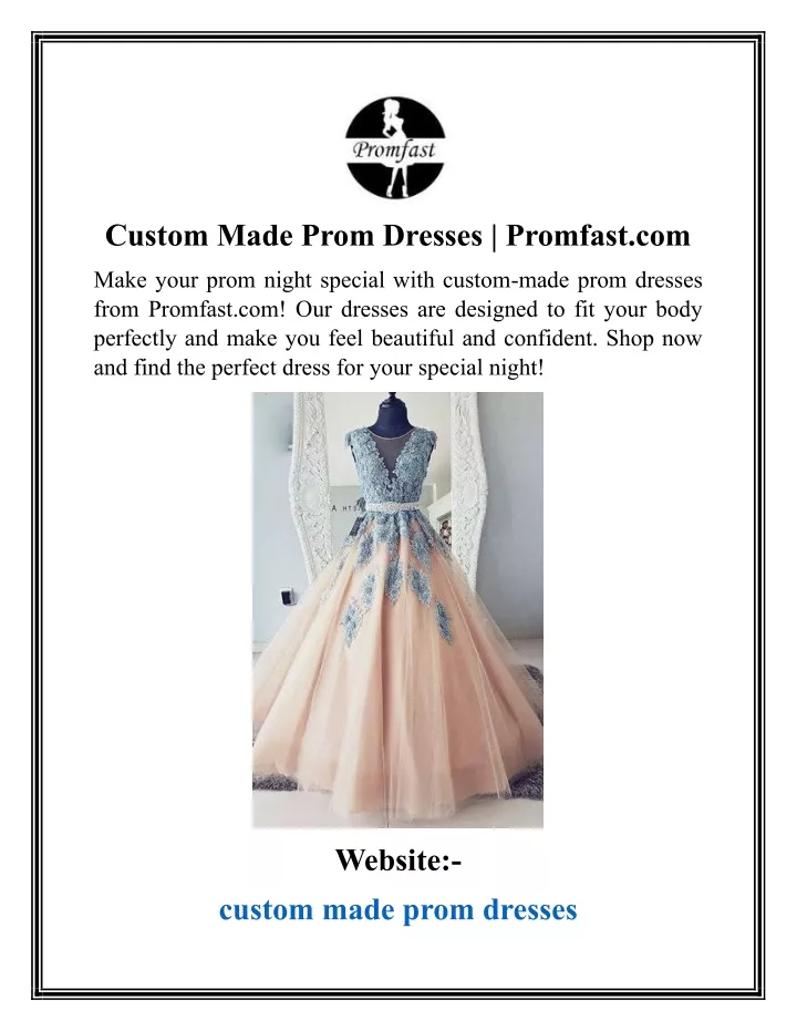 custom made prom dresses promfast com