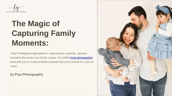 the magic of capturing family moments