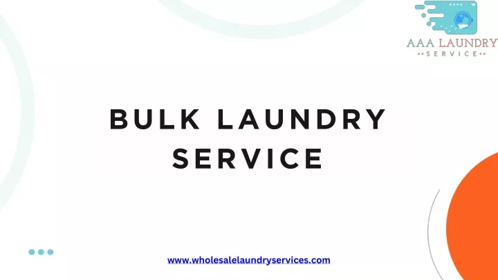 bulk laundry service