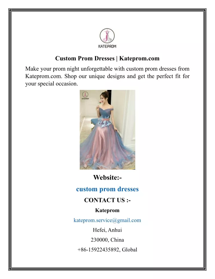 custom prom dresses kateprom com