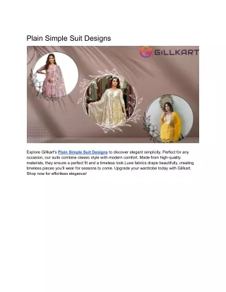 plain simple suit designs