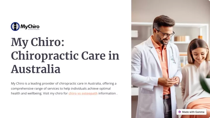 my chiro chiropractic care in australia