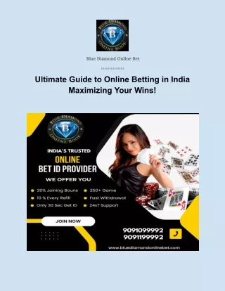 Ultimate Guide to Online Betting in India Maximizing Your Wins!