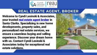 Expert Real Estate Agent Broker in Santa Clarita  Cyndi Lesinski & Associates