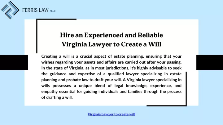 hire an experienced and reliable virginia lawyer