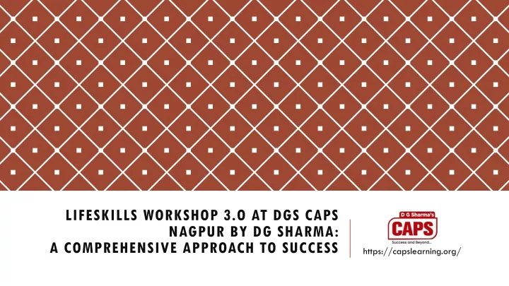 lifeskills workshop 3 o at dgs caps nagpur