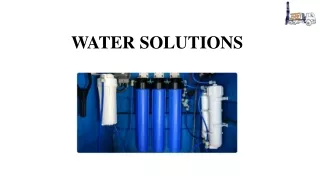 water solution services in tanzania