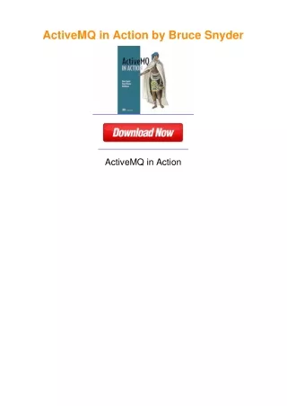 ActiveMQ in Action by Bruce Snyder