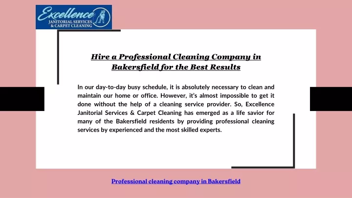 hire a professional cleaning company