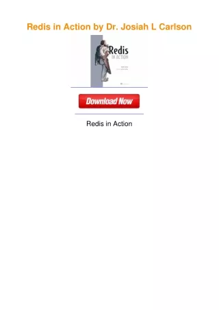 Redis in Action by Dr. Josiah L Carlson