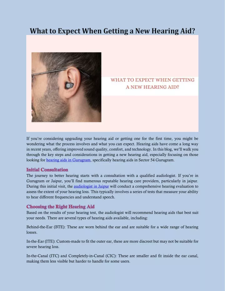 if you re considering upgrading your hearing