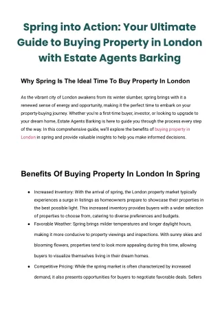 Spring into Action_ Your Ultimate Guide to Buying Property in London with Estate Agents Barking