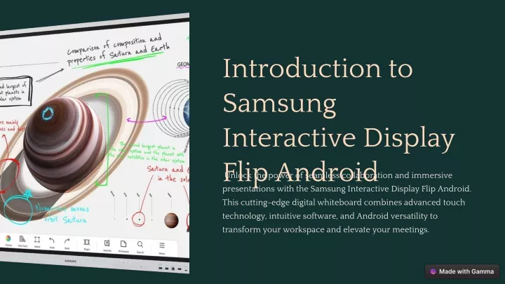 introduction to samsung interactive display flip