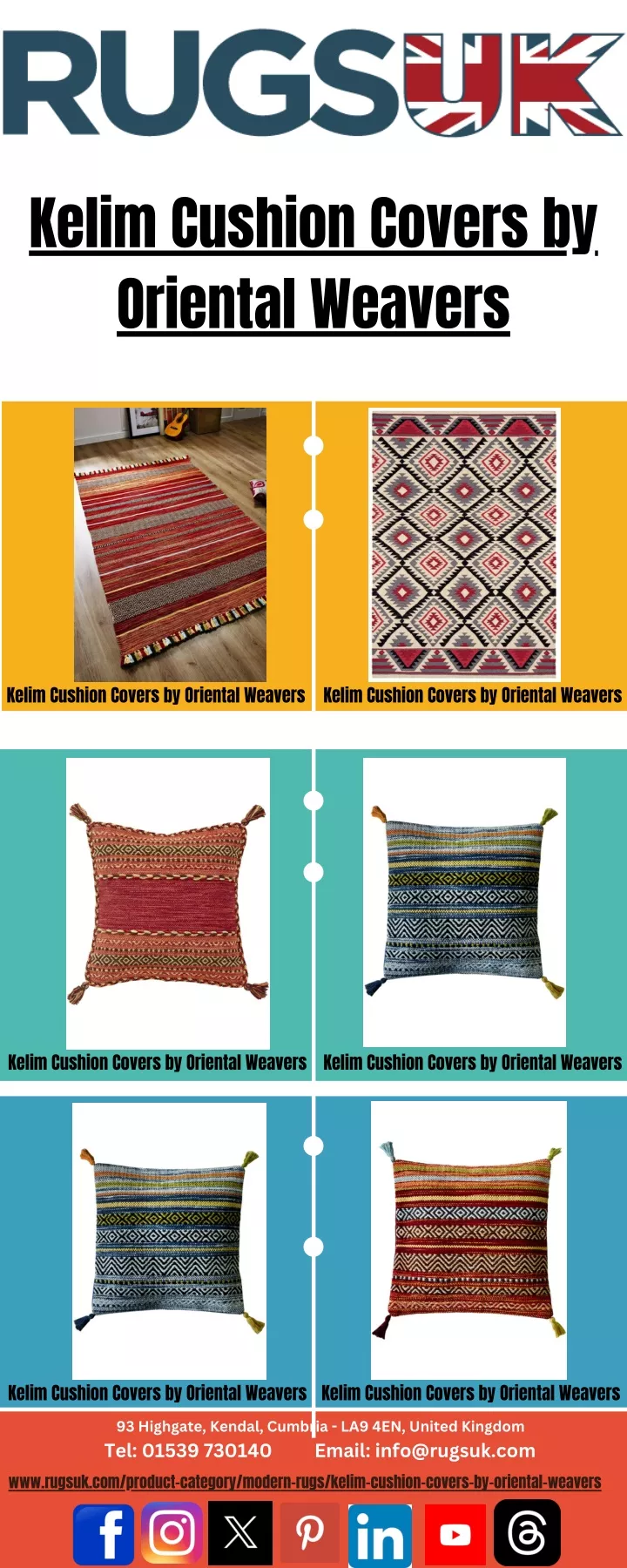 kelim cushion covers by oriental weavers