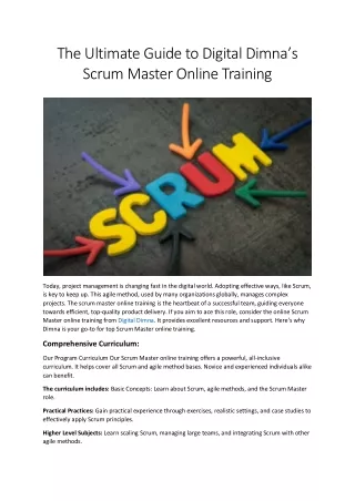 the ultimate guide to digital dimna s scrum