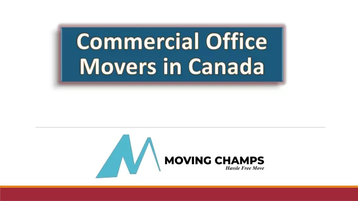 commercial office movers in canada