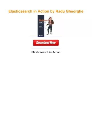 Elasticsearch in Action by Radu Gheorghe