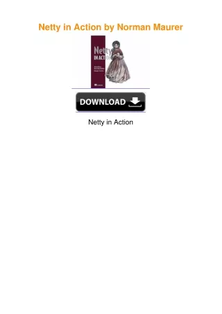 Netty in Action by Norman Maurer