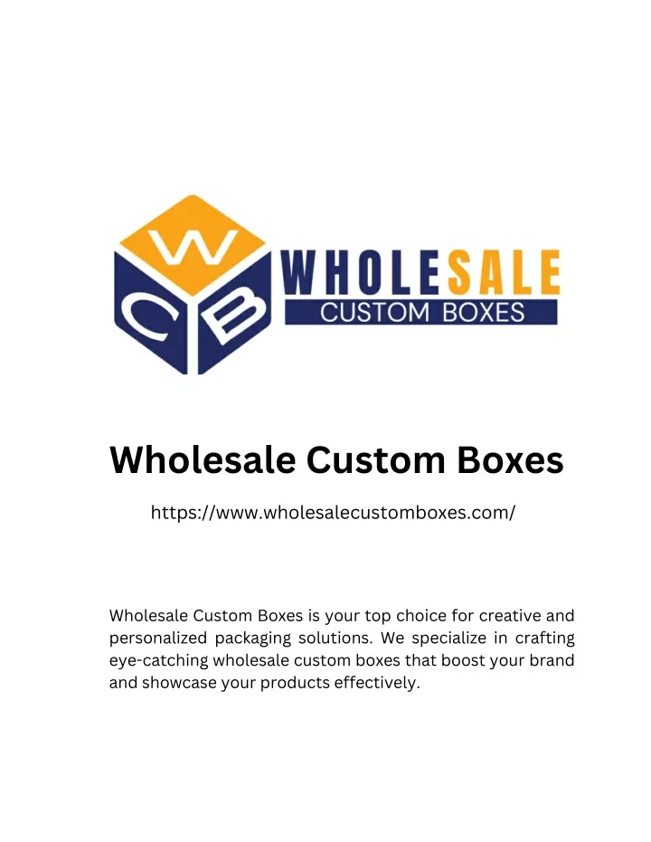 wholesale custom boxes