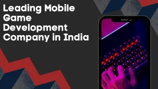 Mobile Game Development Company In India - 28 June 2024