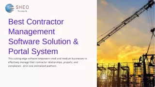 best contractor management software solution