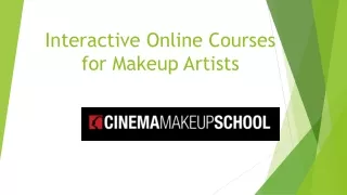 Interactive Online Courses for Makeup Artists