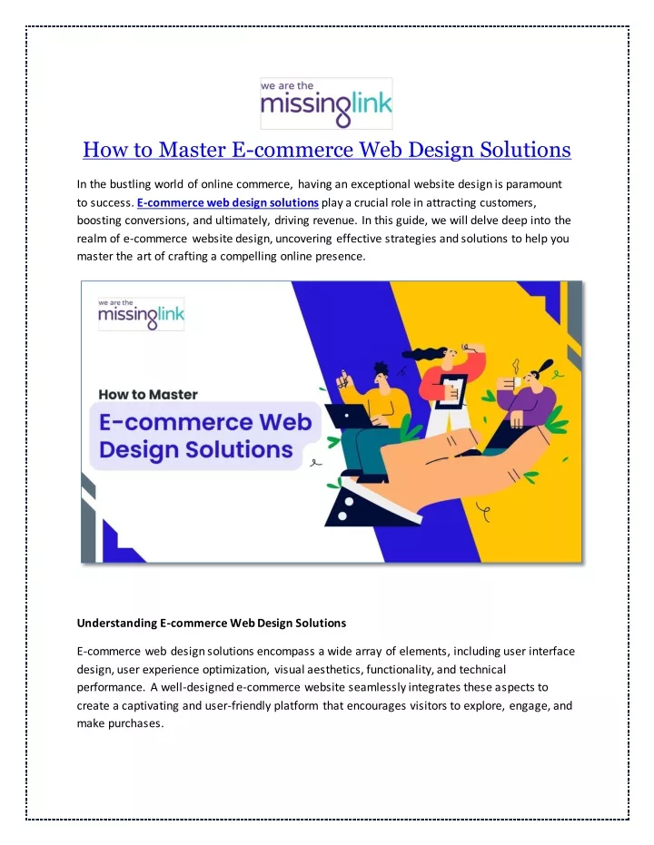 how to master e commerce web design solutions