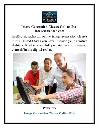 Image Generation Classes Online Usa Intellectaicoach