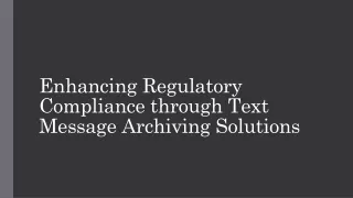 enhancing regulatory compliance through text