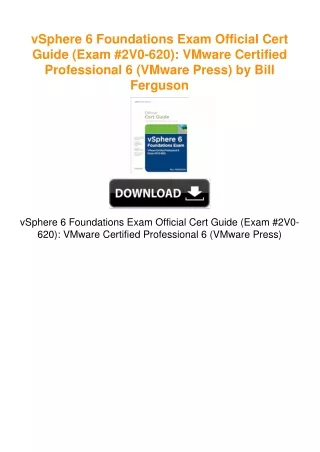 vSphere 6 Foundations Exam Official Cert Guide (Exam #2V0-620): VMware