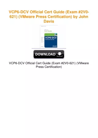 VCP6-DCV Official Cert Guide (Exam #2V0-621) (VMware Press Certification)