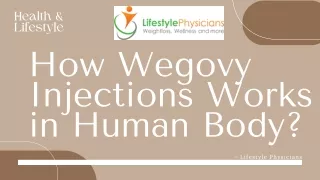 How Wegovy Injections Works in Human Body – Lifestyle Physicians