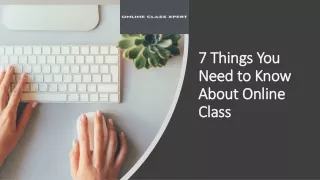 7 things you 7 things you need to know need